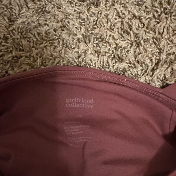Girlfriend Collective Leggings XS Xtra Small Mauve Pink Ankle Length Polyester - Picture 3 of 3